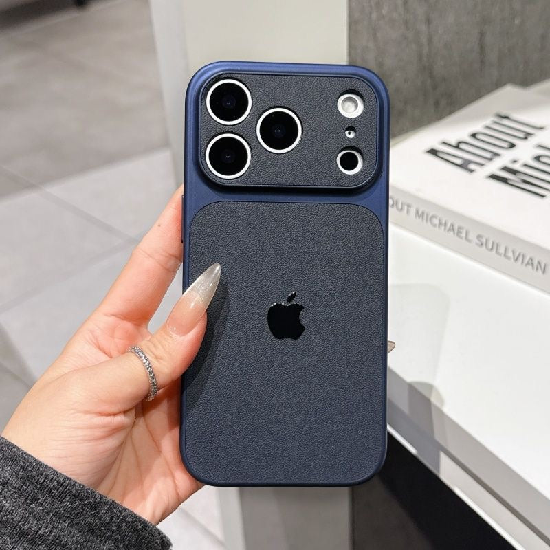 Luxury Genuine Leather iPhone Case for iPhone 17 / 16 / 15 / 14 / 13 – Premium Protective Cover with Card Holder & MagSafe Compatible