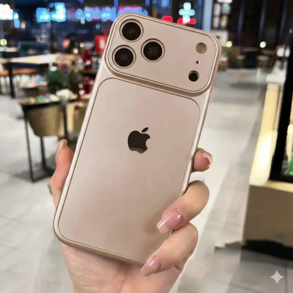 Luxury Matte Glass Case for iPhone 17 / 16 / 15 / 14 / 13 – Slim Shockproof Hard Cover with Elegant Frosted Finish