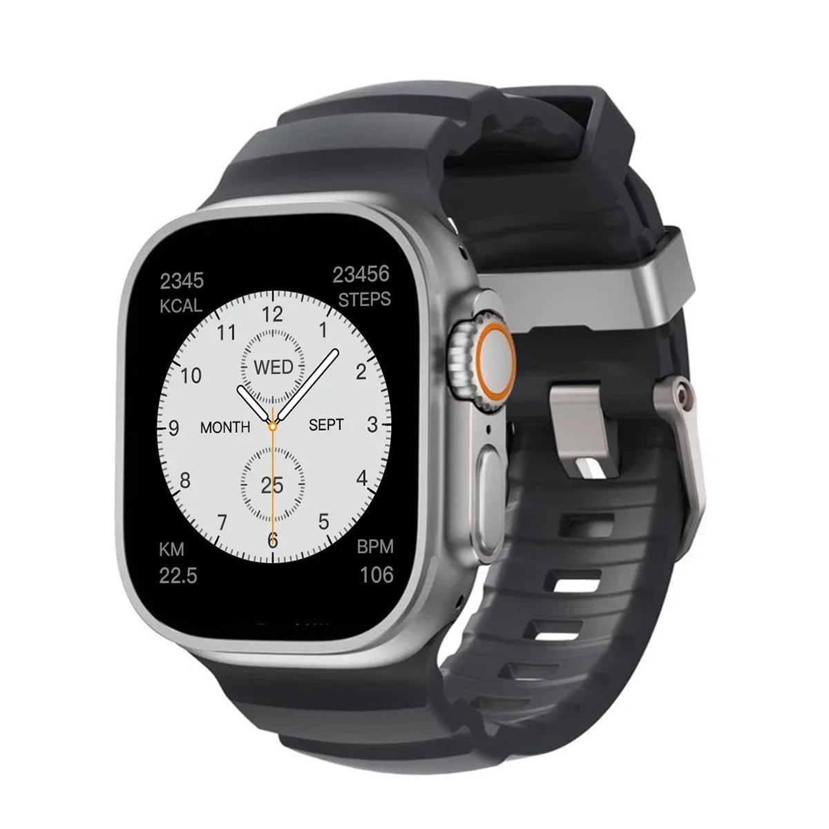 Silicone Sports Band for Apple Watch – Sweat-Proof Breathable Replacement Strap for All Series Ultra 2 / 9 / 8 / 7 / SE for Active Use