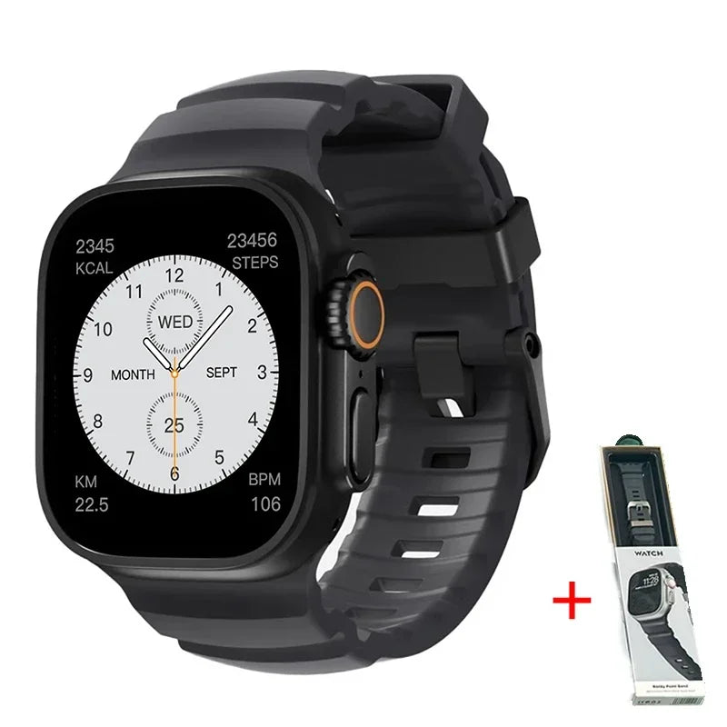 Silicone Sports Band for Apple Watch – Sweat-Proof Breathable Replacement Strap for All Series Ultra 2 / 9 / 8 / 7 / SE for Active Use