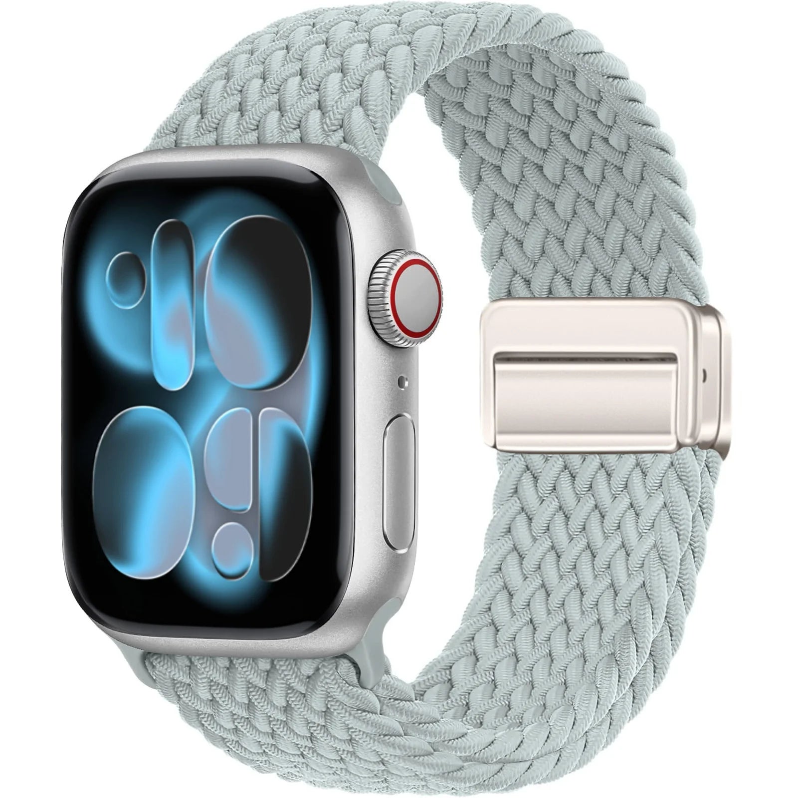 Magnetic Loop Apple Watch Band for Series 6 / 7 / 8 / 9 – Stainless Steel Mesh Bracelet with Adjustable Fit for Men & Women