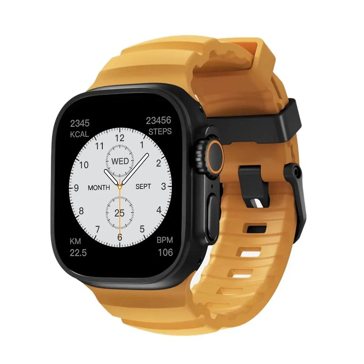 Silicone Sports Band for Apple Watch – Sweat-Proof Breathable Replacement Strap for All Series Ultra 2 / 9 / 8 / 7 / SE for Active Use