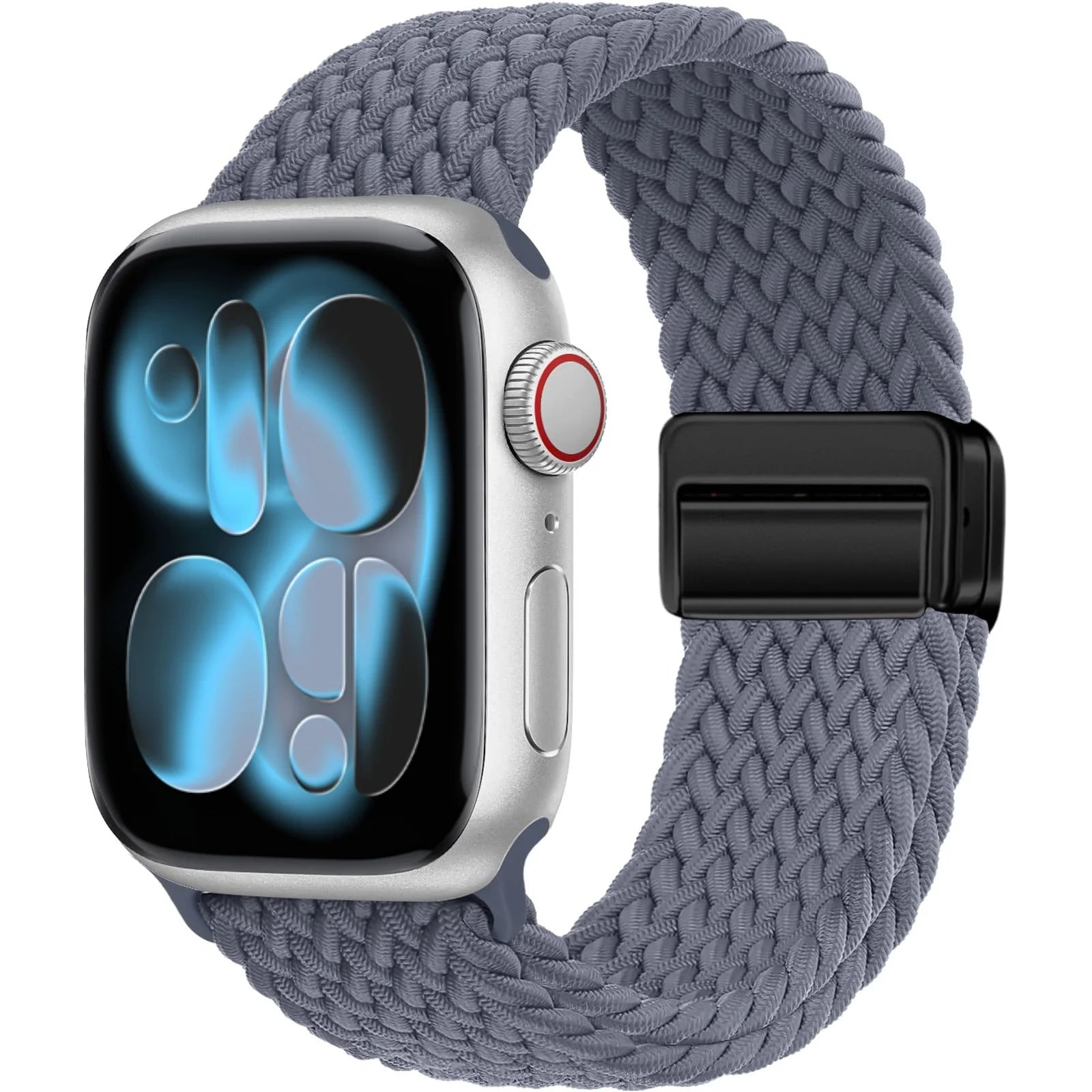 Magnetic Loop Apple Watch Band for Series 6 / 7 / 8 / 9 – Stainless Steel Mesh Bracelet with Adjustable Fit for Men & Women