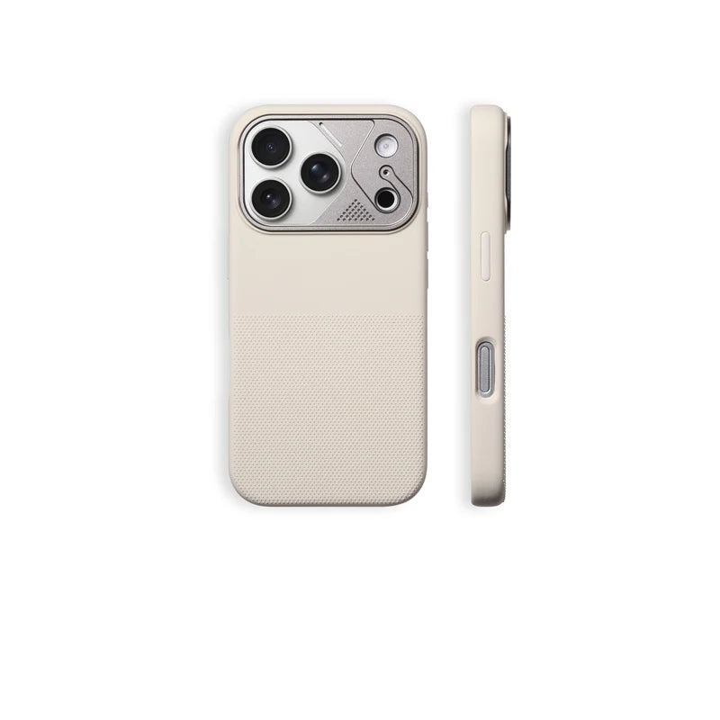MagSafe Silicone Case with Alloy Metal Lens Ring for iPhone 17 – Shockproof Soft Cover with Camera Protection & Wireless Charging Compatible