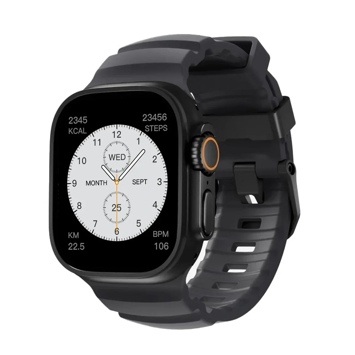 Silicone Sports Band for Apple Watch – Sweat-Proof Breathable Replacement Strap for All Series Ultra 2 / 9 / 8 / 7 / SE for Active Use