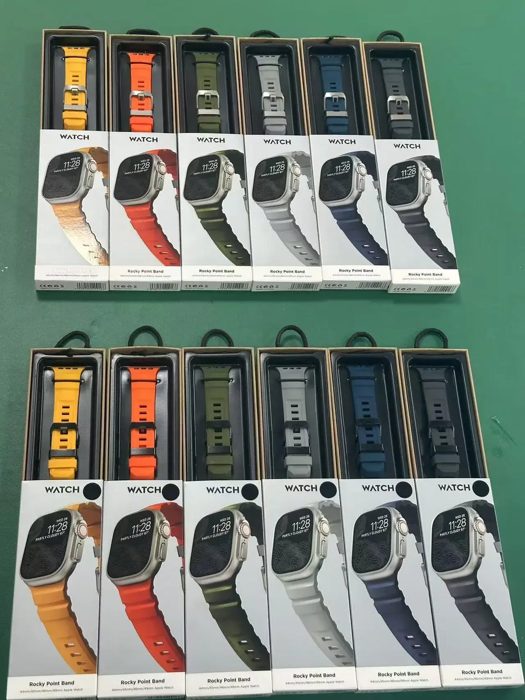 Silicone Sports Band for Apple Watch – Sweat-Proof Breathable Replacement Strap for All Series Ultra 2 / 9 / 8 / 7 / SE for Active Use