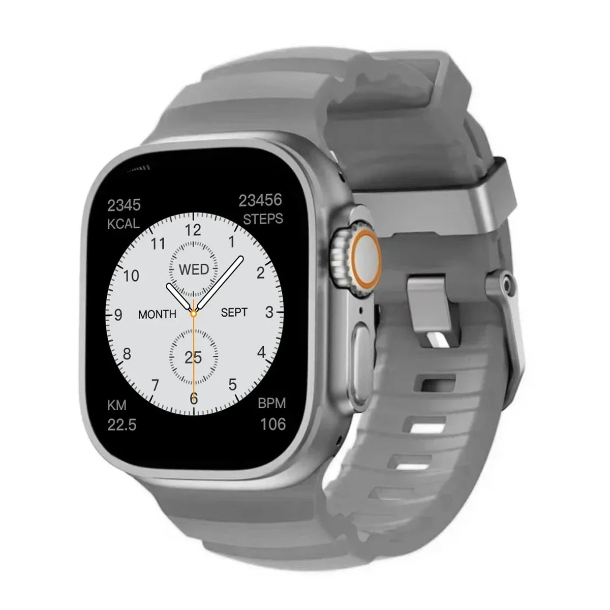 Silicone Sports Band for Apple Watch – Sweat-Proof Breathable Replacement Strap for All Series Ultra 2 / 9 / 8 / 7 / SE for Active Use