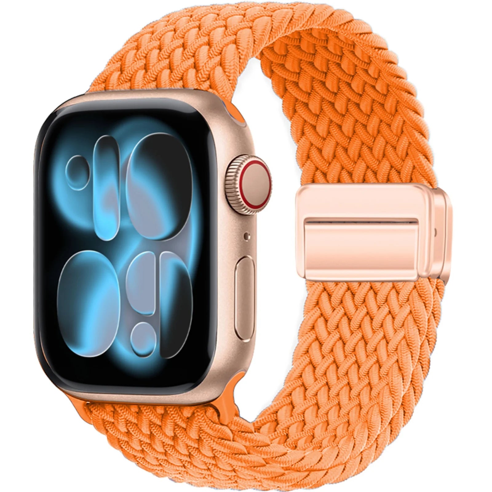 Magnetic Loop Apple Watch Band for Series 6 / 7 / 8 / 9 – Stainless Steel Mesh Bracelet with Adjustable Fit for Men & Women
