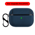 Soft Nylon Fabric Case for AirPods Pro 2 & 1 – Protective Cover with Finger Ring Strap & Carabiner Clip for Daily Carry