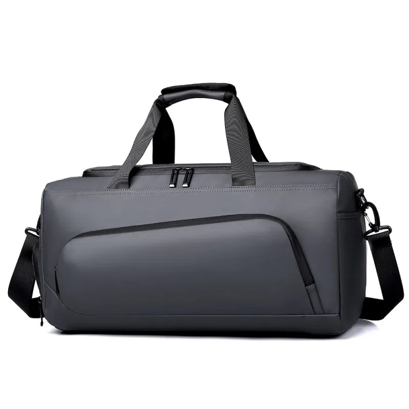 Sports Gym Bag with Shoe Compartment & Wet/Dry Separation – Large Capacity Multi-Pocket Travel Duffel for Men & Women