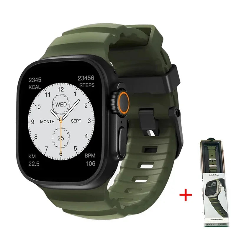 Silicone Sports Band for Apple Watch – Sweat-Proof Breathable Replacement Strap for All Series Ultra 2 / 9 / 8 / 7 / SE for Active Use