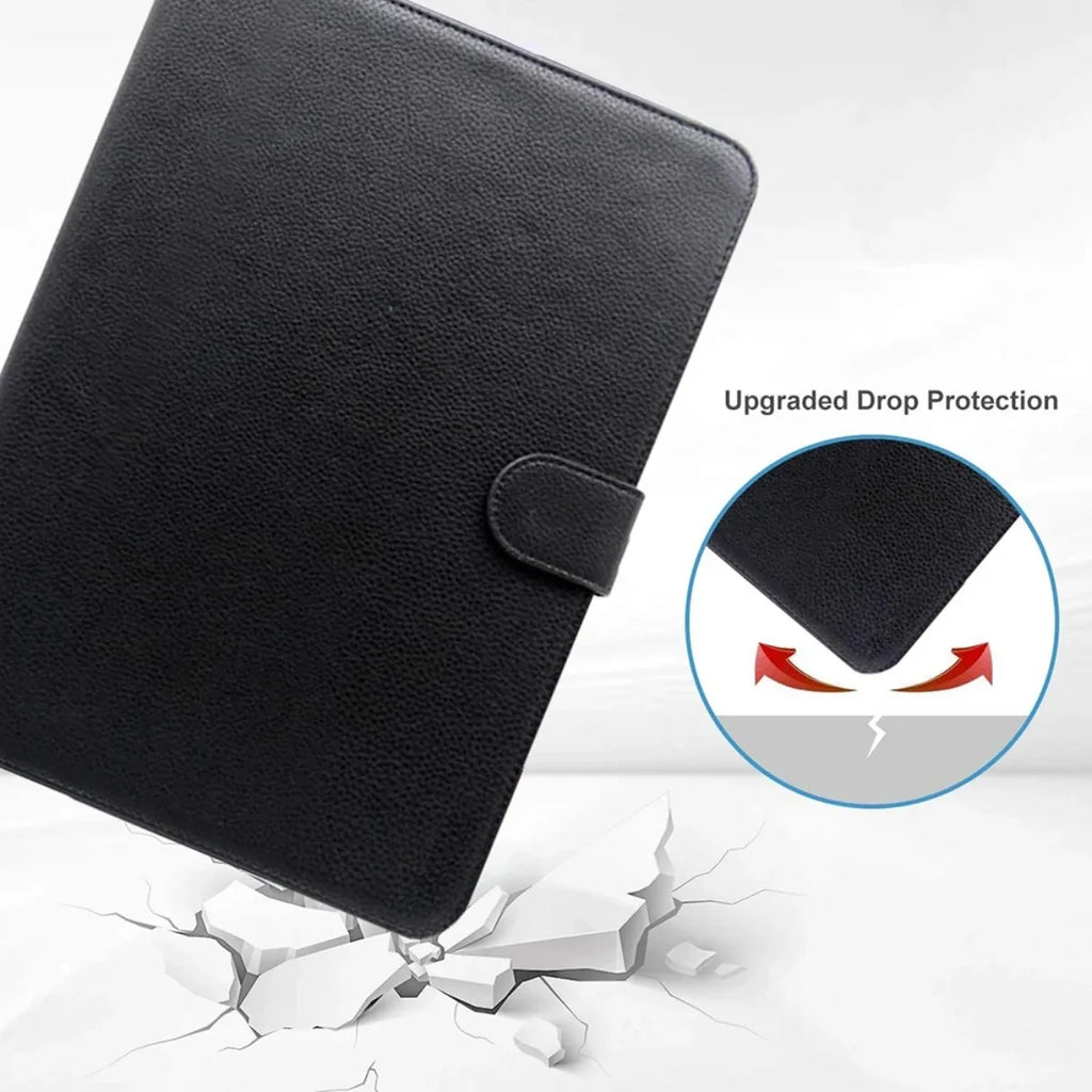 PU Leather 360° Flip Stand Tablet Case, 7–10 Inch