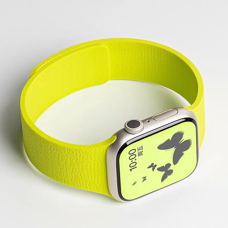 New Soft Silicone Sport Strap for Apple Watch – Sweat-Proof Breathable Replacement Band Compatible with All Series Ultra 2 / 9 / 8 / 7 / SE in Multiple Colors