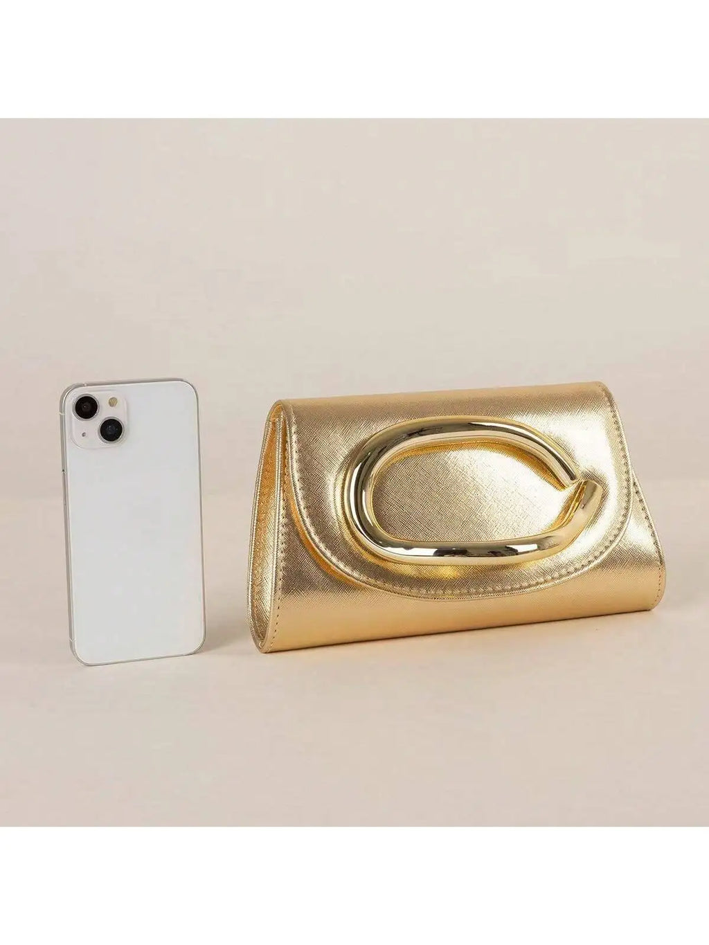 Glamorous Shiny Evening Clutch Bag for Women – Formal Handbag for Wedding, Prom & Party with Wrist Strap