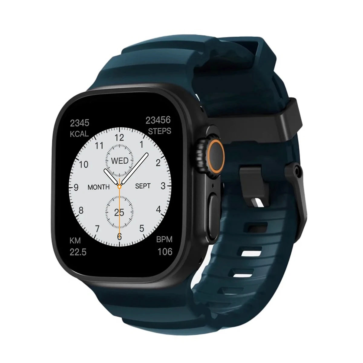 Silicone Sports Band for Apple Watch – Sweat-Proof Breathable Replacement Strap for All Series Ultra 2 / 9 / 8 / 7 / SE for Active Use