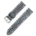 Snake & Shark Skin Embossed Leather Watch Strap 18/20/22mm – Handmade Unisex Wristband