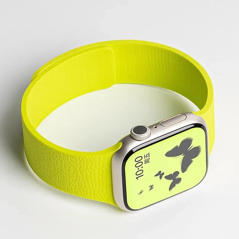New Soft Silicone Sport Strap for Apple Watch – Sweat-Proof Breathable Replacement Band Compatible with All Series Ultra 2 / 9 / 8 / 7 / SE in Multiple Colors
