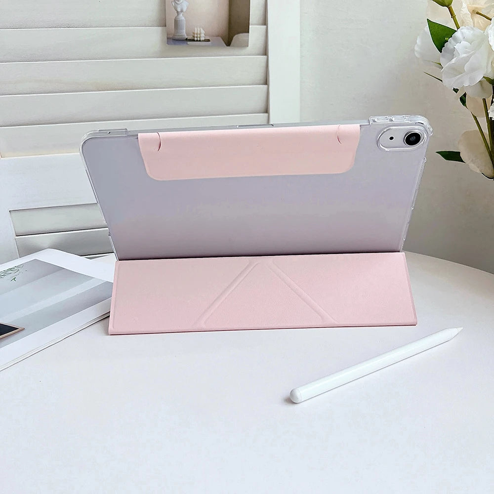 Waterproof Shockproof Smart Case for iPad A16 11th Gen 2025 – Multi-Angle Stand Folio Cover for iPad Air & Pro with Auto Sleep/Wake & Pencil Holder