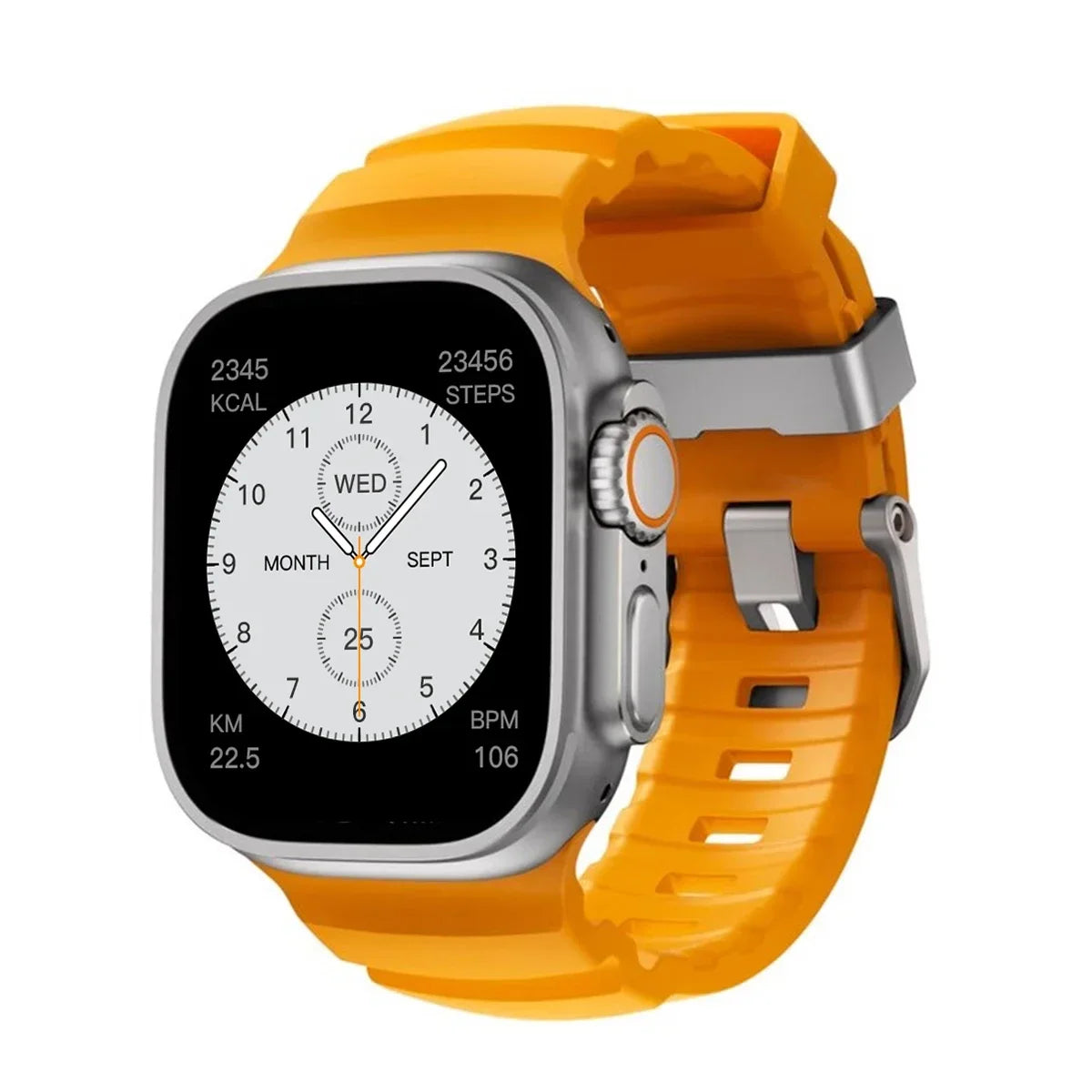 Silicone Sports Band for Apple Watch – Sweat-Proof Breathable Replacement Strap for All Series Ultra 2 / 9 / 8 / 7 / SE for Active Use