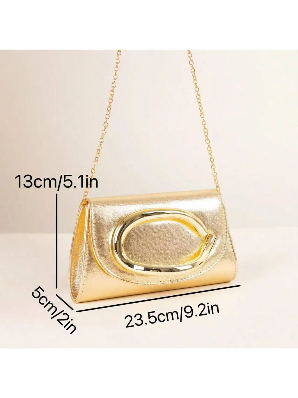 Glamorous Shiny Evening Clutch Bag for Women – Formal Handbag for Wedding, Prom & Party with Wrist Strap