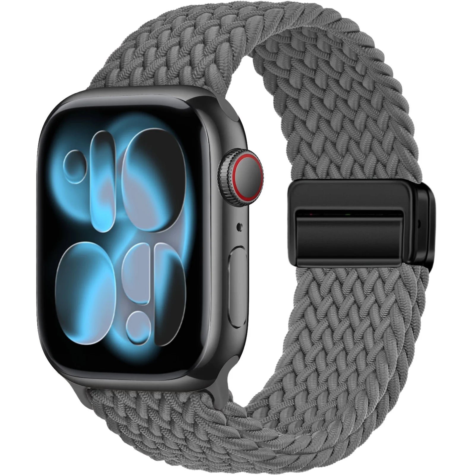 Magnetic Loop Apple Watch Band for Series 6 / 7 / 8 / 9 – Stainless Steel Mesh Bracelet with Adjustable Fit for Men & Women