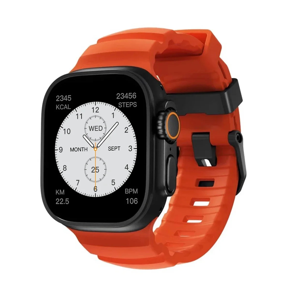 Silicone Sports Band for Apple Watch – Sweat-Proof Breathable Replacement Strap for All Series Ultra 2 / 9 / 8 / 7 / SE for Active Use