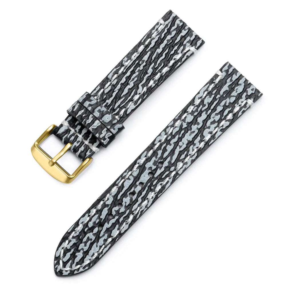 Handmade Genuine Leather Watch Strap 18/20/22mm – Snake Embossed Vintage Cowhide