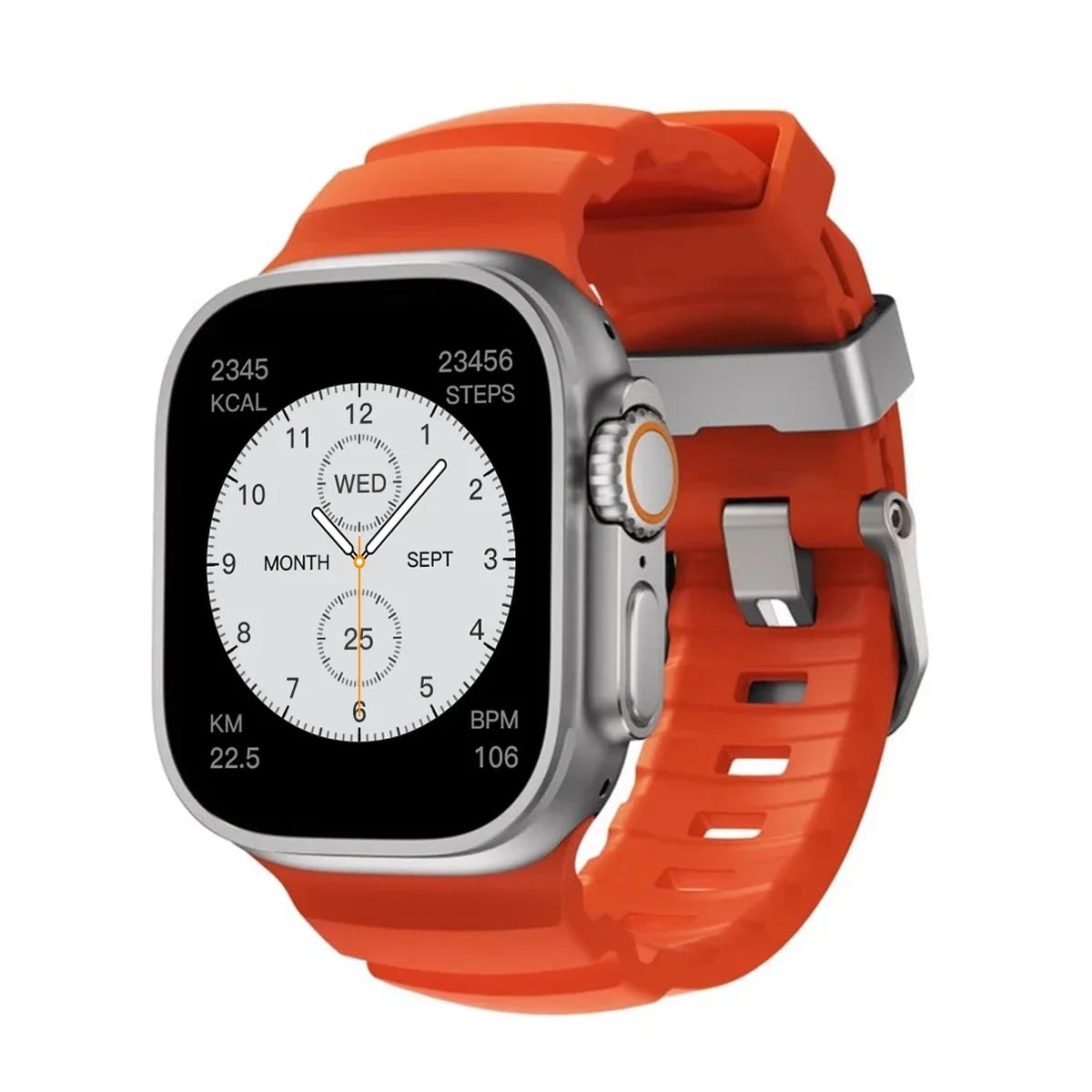 Silicone Sports Band for Apple Watch – Sweat-Proof Breathable Replacement Strap for All Series Ultra 2 / 9 / 8 / 7 / SE for Active Use