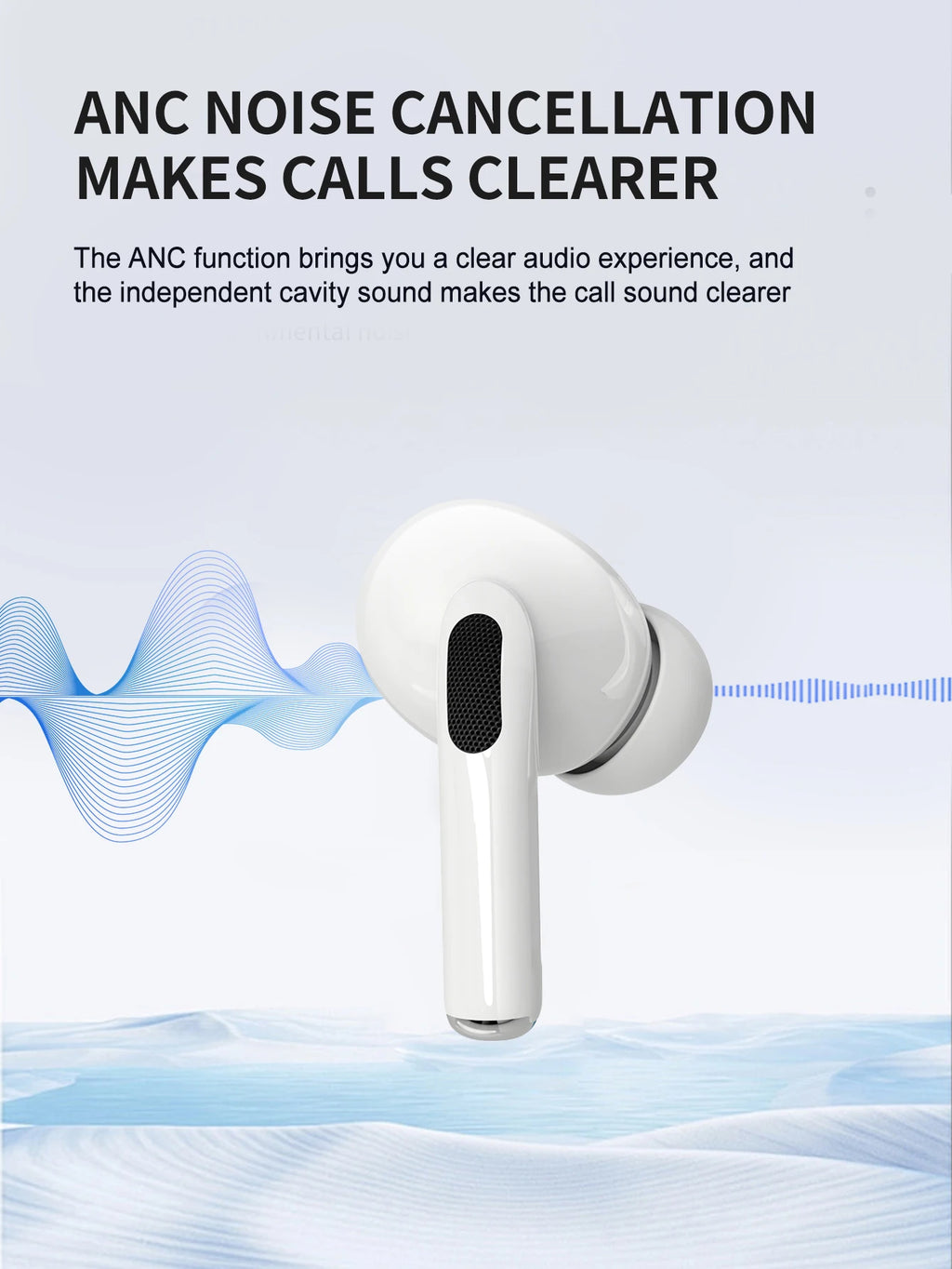 Wireless Bluetooth Earbuds with Smart Touch Control & IPX5 Waterproof – HiFi Stereo Sound with 30H Battery Life & Charging Case