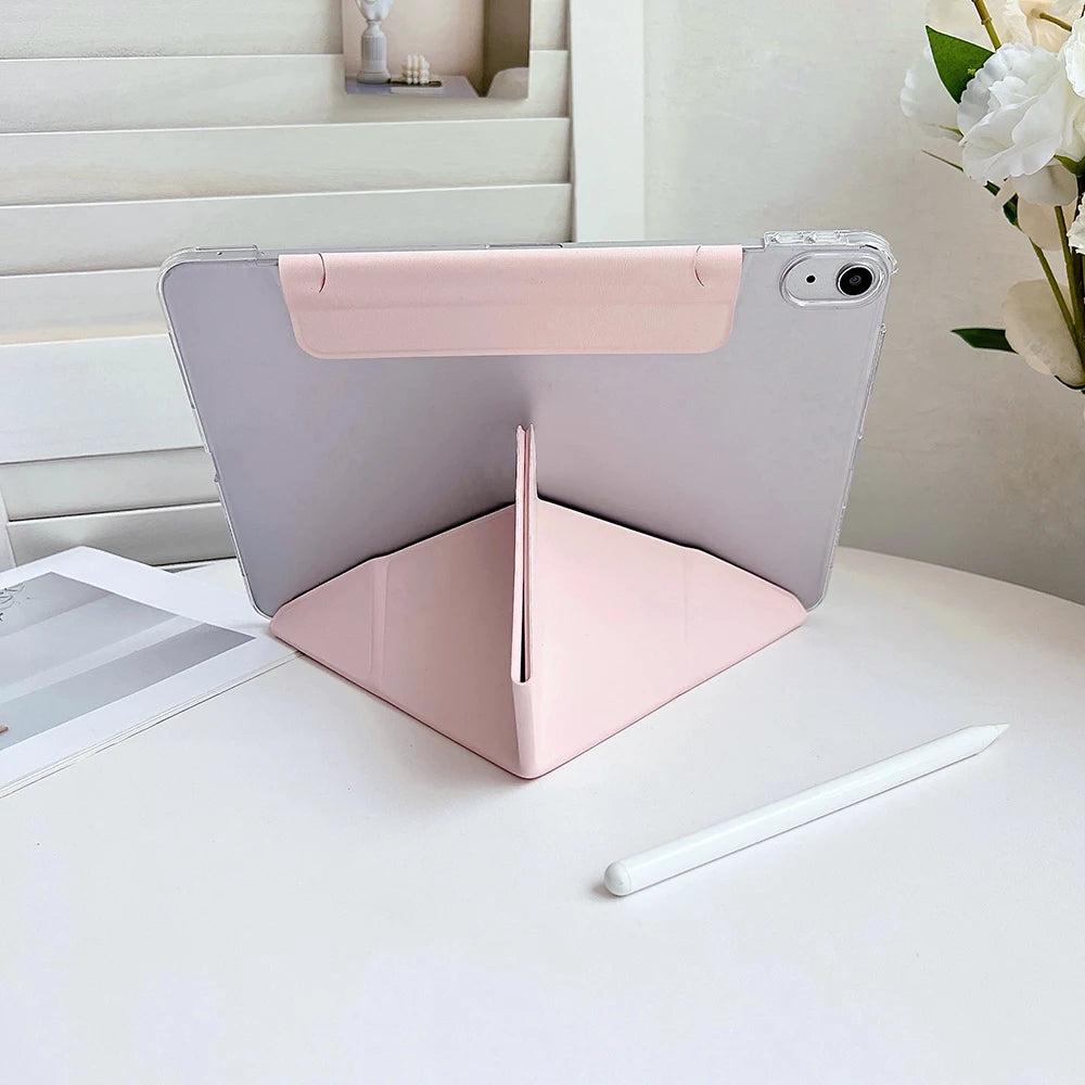 Waterproof Shockproof Smart Case for iPad A16 11th Gen 2025 – Multi-Angle Stand Folio Cover for iPad Air & Pro with Auto Sleep/Wake & Pencil Holder