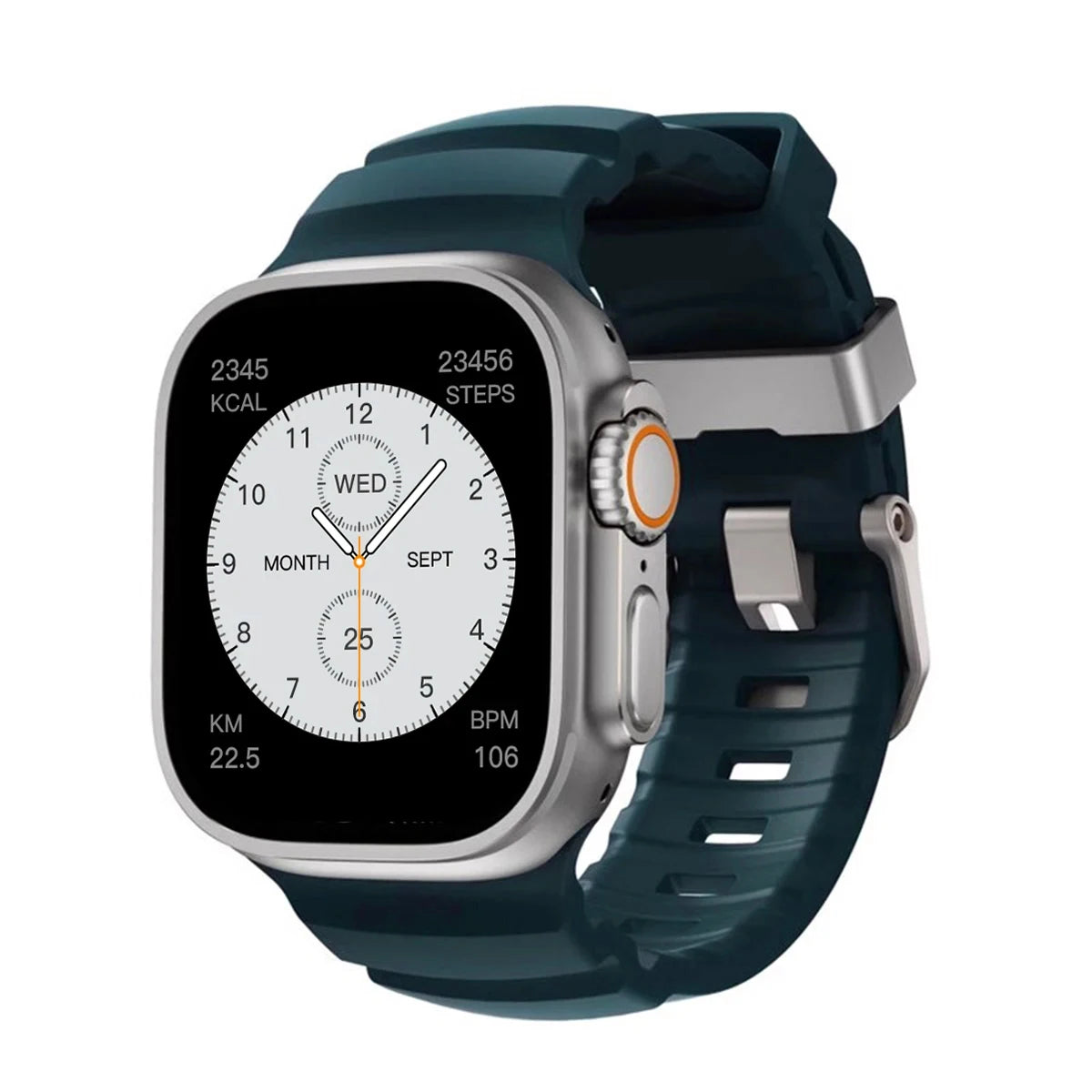 Silicone Sports Band for Apple Watch – Sweat-Proof Breathable Replacement Strap for All Series Ultra 2 / 9 / 8 / 7 / SE for Active Use