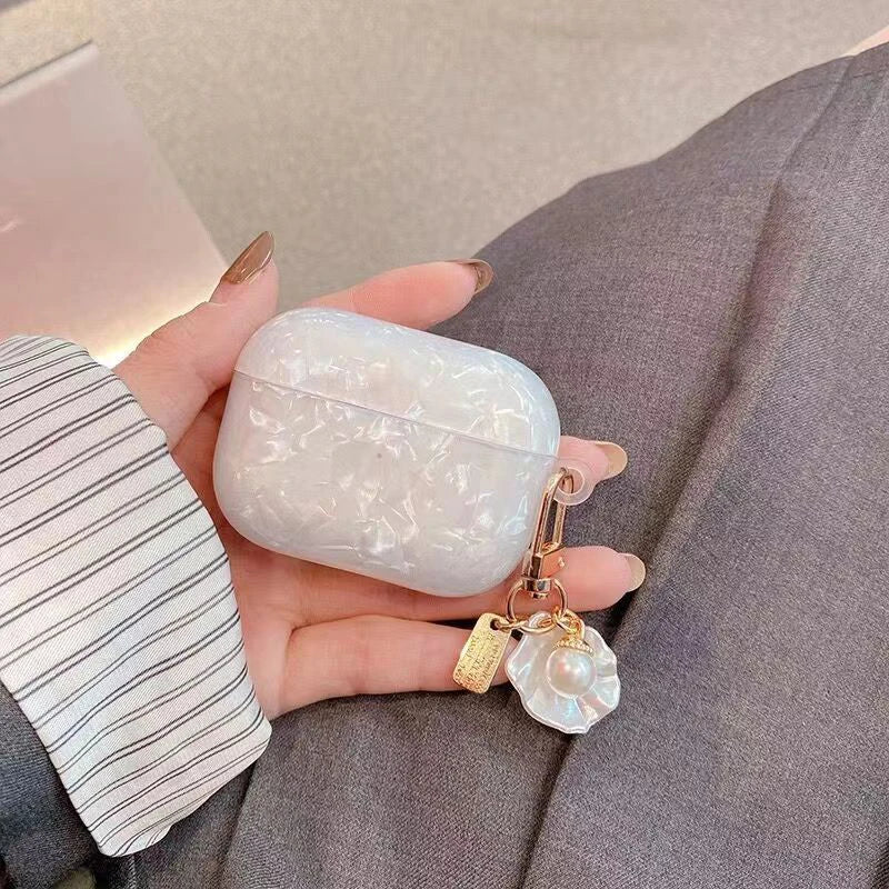 Soft Silicone AirPods Case with Keychain Pendant – Shockproof Protective Cover Compatible with AirPods 4, 3 & Pro for Women & Girls