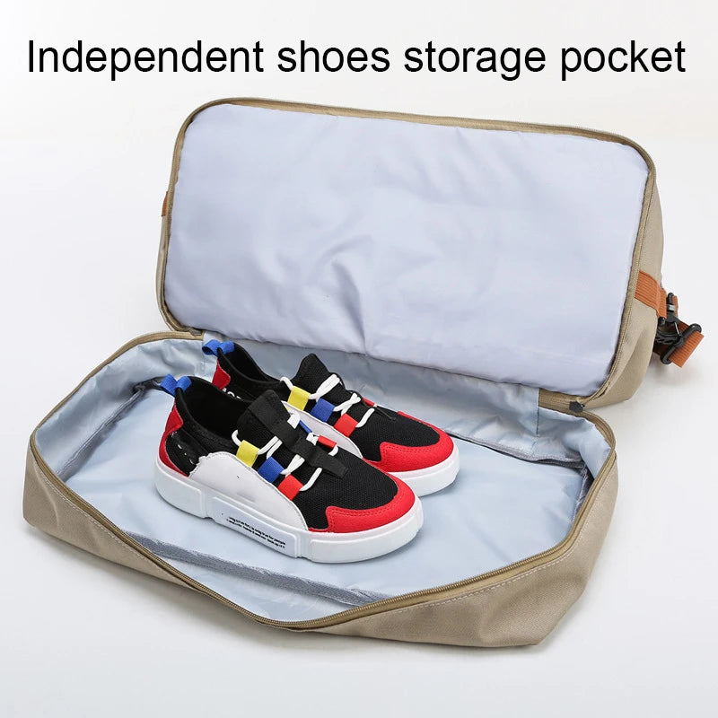 Travel Gym Duffle Bag for Men & Women – Lightweight Weekender Shoulder Bag with Shoe Compartment & Carry-On Size