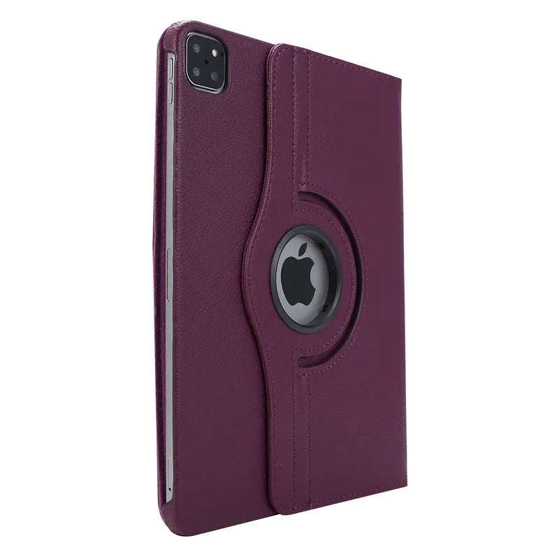 360° Rotating Stand Case for iPad Air & iPad Pro – Shockproof Multi-Angle Folio Cover with Auto Sleep/Wake & Stylus Holder