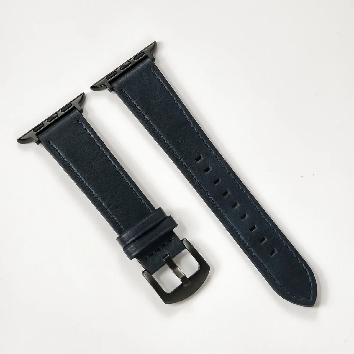 Genuine Leather Apple Watch Band – Classic Style Compatible with All Series Ultra 2 / Ultra / 9 / 8 / 7 / 6 / SE for Men & Women