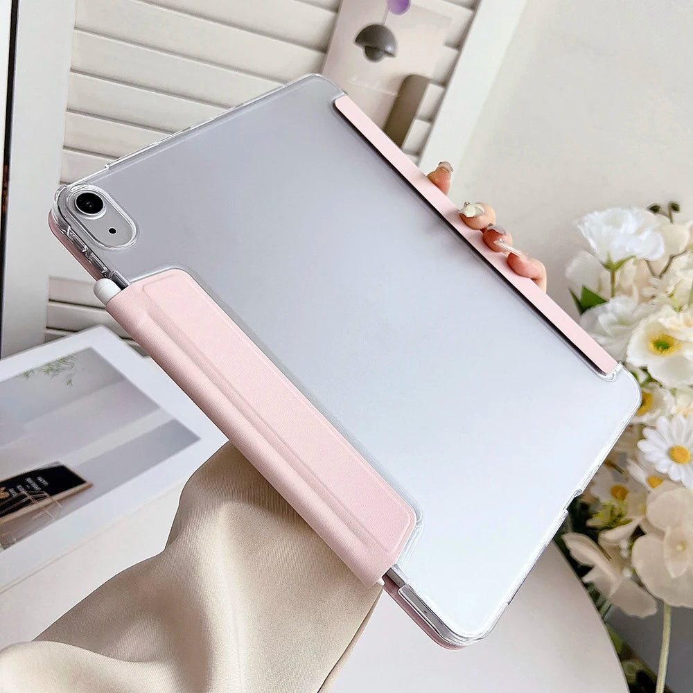 Waterproof Shockproof Smart Case for iPad A16 11th Gen 2025 – Multi-Angle Stand Folio Cover for iPad Air & Pro with Auto Sleep/Wake & Pencil Holder