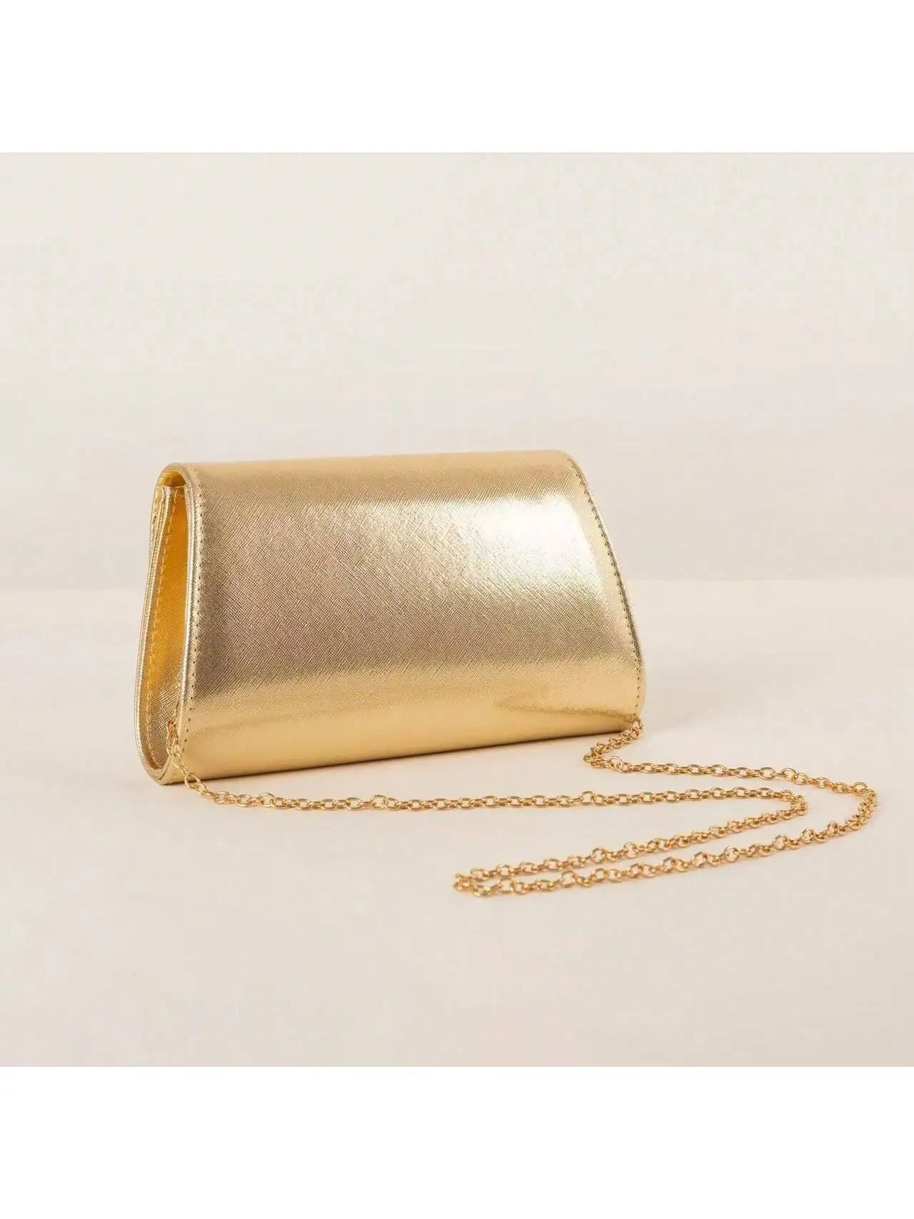Glamorous Shiny Evening Clutch Bag for Women – Formal Handbag for Wedding, Prom & Party with Wrist Strap