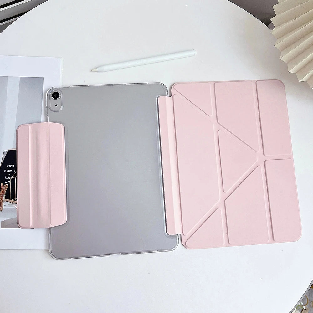 Waterproof Shockproof Smart Case for iPad A16 11th Gen 2025 – Multi-Angle Stand Folio Cover for iPad Air & Pro with Auto Sleep/Wake & Pencil Holder