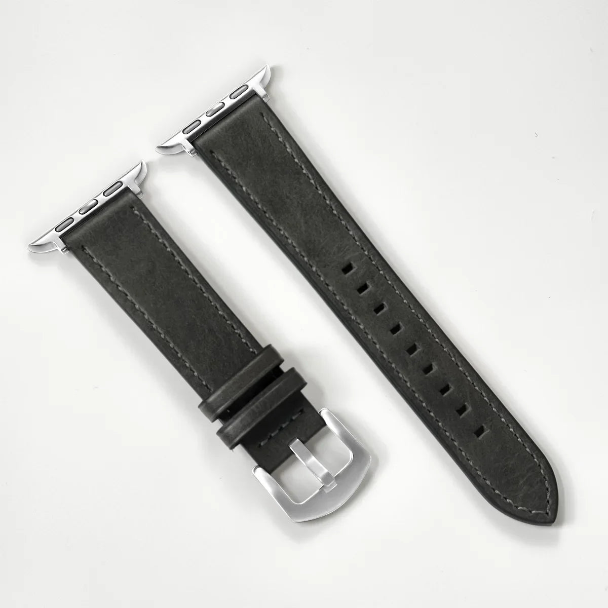 Genuine Leather Apple Watch Band – Classic Style Compatible with All Series Ultra 2 / Ultra / 9 / 8 / 7 / 6 / SE for Men & Women