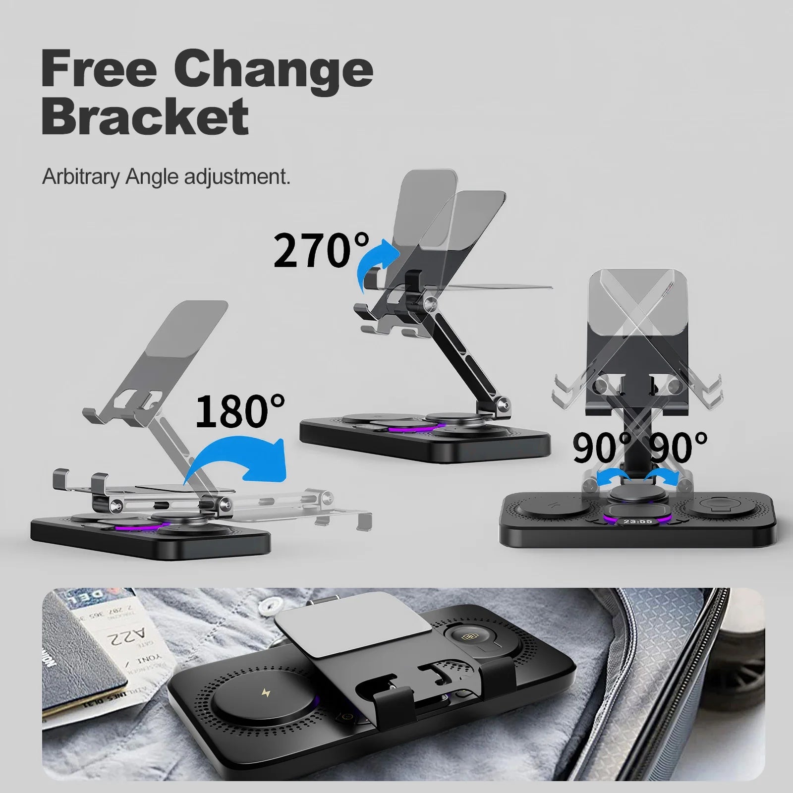 7-in-1 Wireless Charging Station for Multiple Devices – Fast Charge Hub for iPhone, Apple Watch, AirPods, iPad & Samsung with MagSafe Compatible Pad