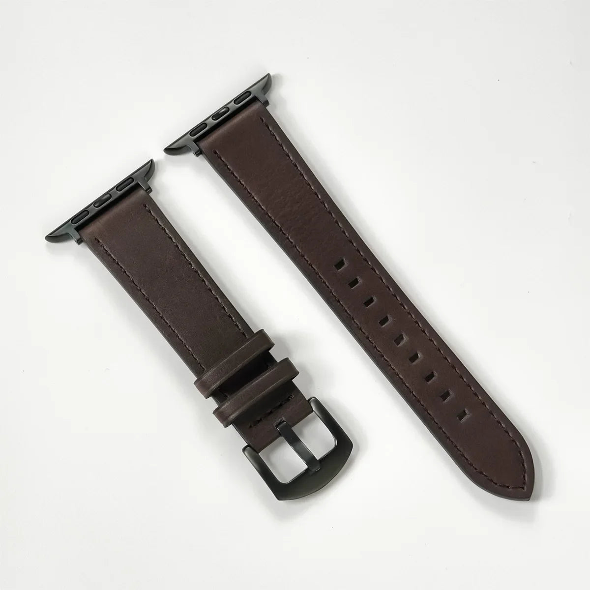 Genuine Leather Apple Watch Band – Classic Style Compatible with All Series Ultra 2 / Ultra / 9 / 8 / 7 / 6 / SE for Men & Women