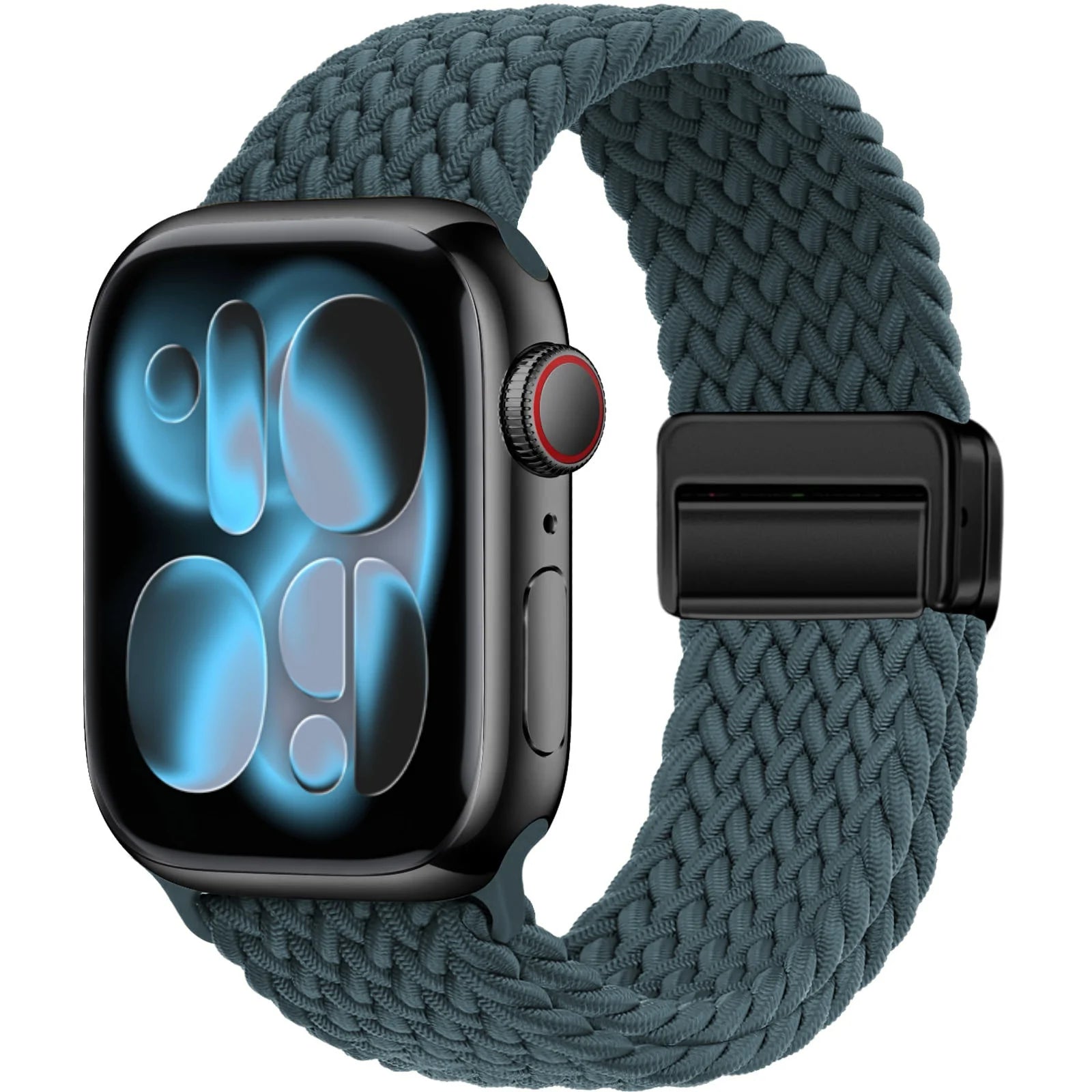 Magnetic Loop Apple Watch Band for Series 6 / 7 / 8 / 9 – Stainless Steel Mesh Bracelet with Adjustable Fit for Men & Women