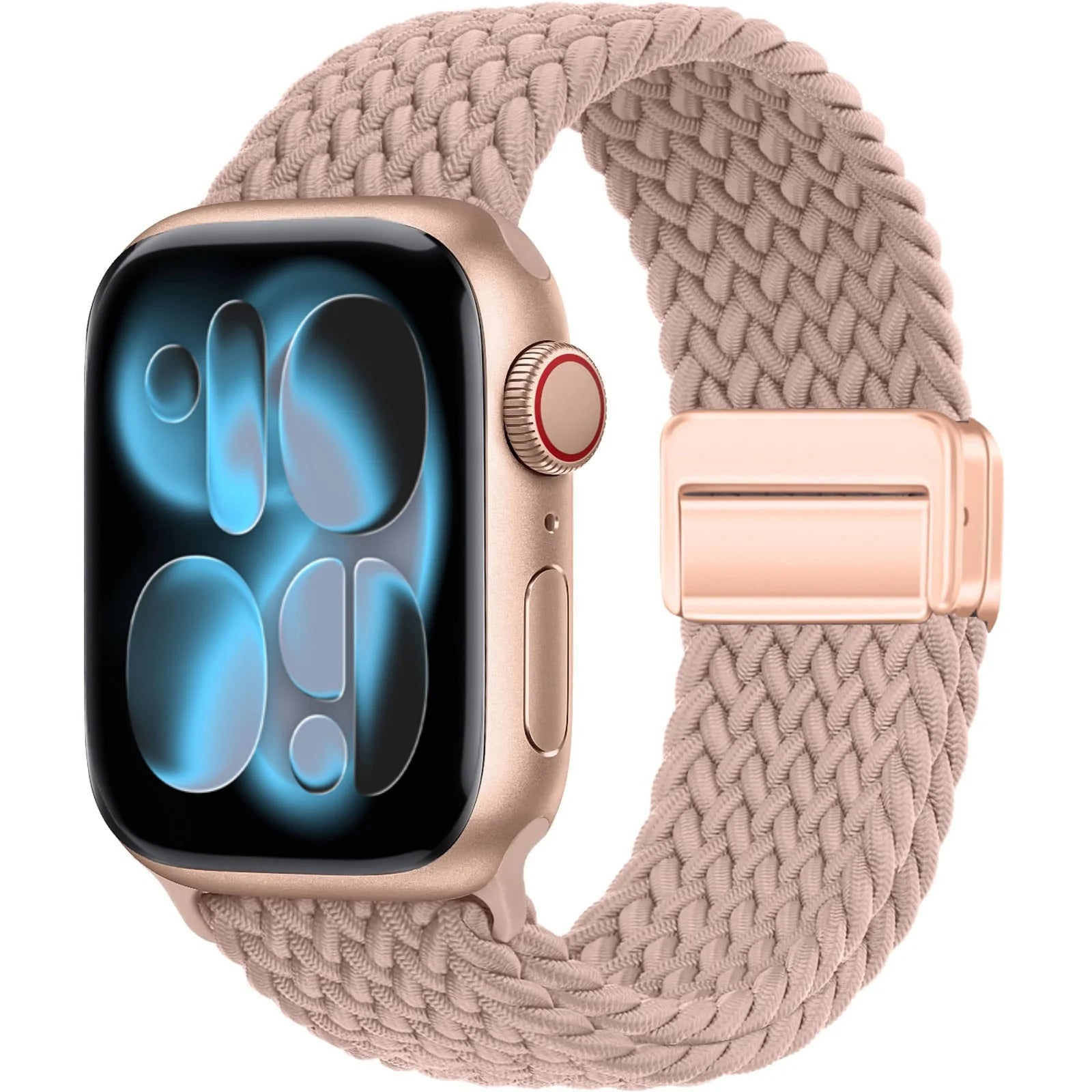 Magnetic Loop Apple Watch Band for Series 6 / 7 / 8 / 9 – Stainless Steel Mesh Bracelet with Adjustable Fit for Men & Women