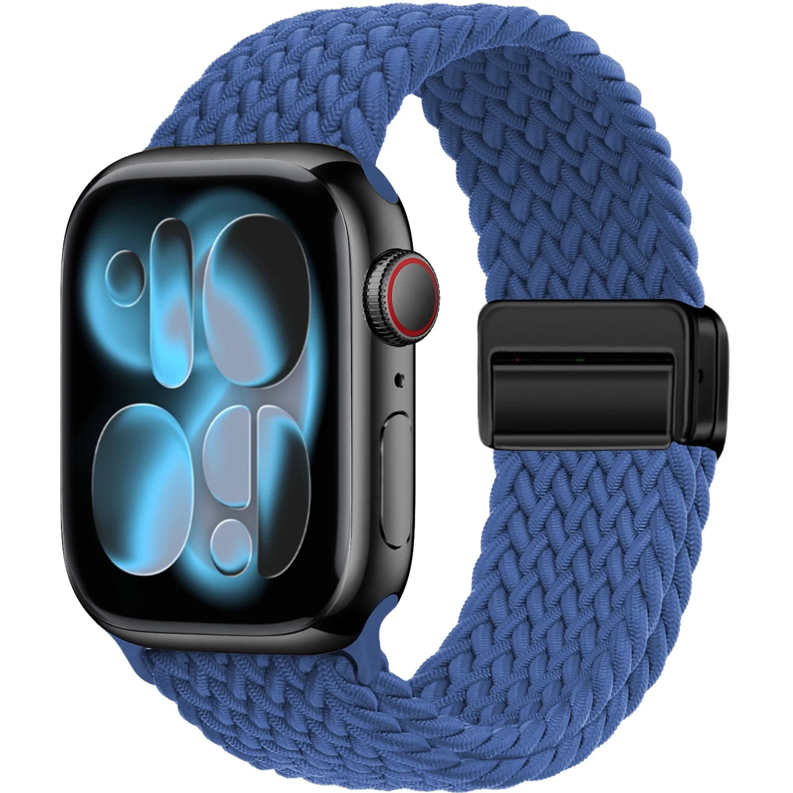 Magnetic Loop Apple Watch Band for Series 6 / 7 / 8 / 9 – Stainless Steel Mesh Bracelet with Adjustable Fit for Men & Women