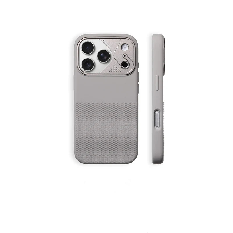MagSafe Silicone Case with Alloy Metal Lens Ring for iPhone 17 – Shockproof Soft Cover with Camera Protection & Wireless Charging Compatible