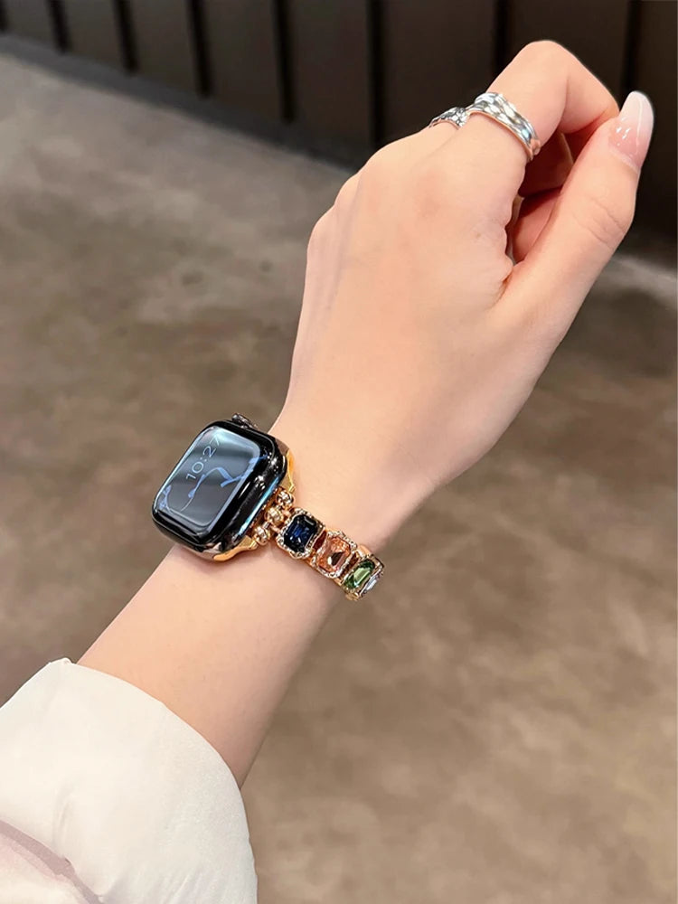 Premium Stainless Steel Apple Watch Band for Series 4 / 5 / 6 / 7 / 8 & Ultra – Butterfly Clasp Metal Bracelet for Men & Women