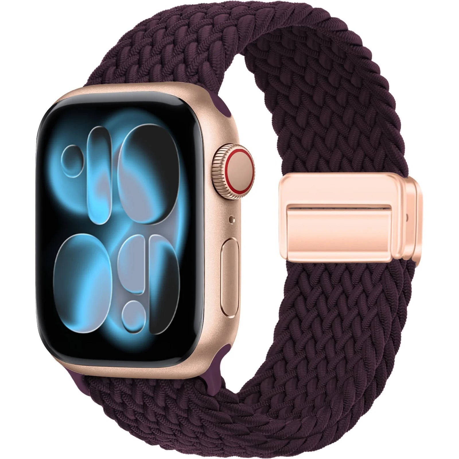 Magnetic Loop Apple Watch Band for Series 6 / 7 / 8 / 9 – Stainless Steel Mesh Bracelet with Adjustable Fit for Men & Women