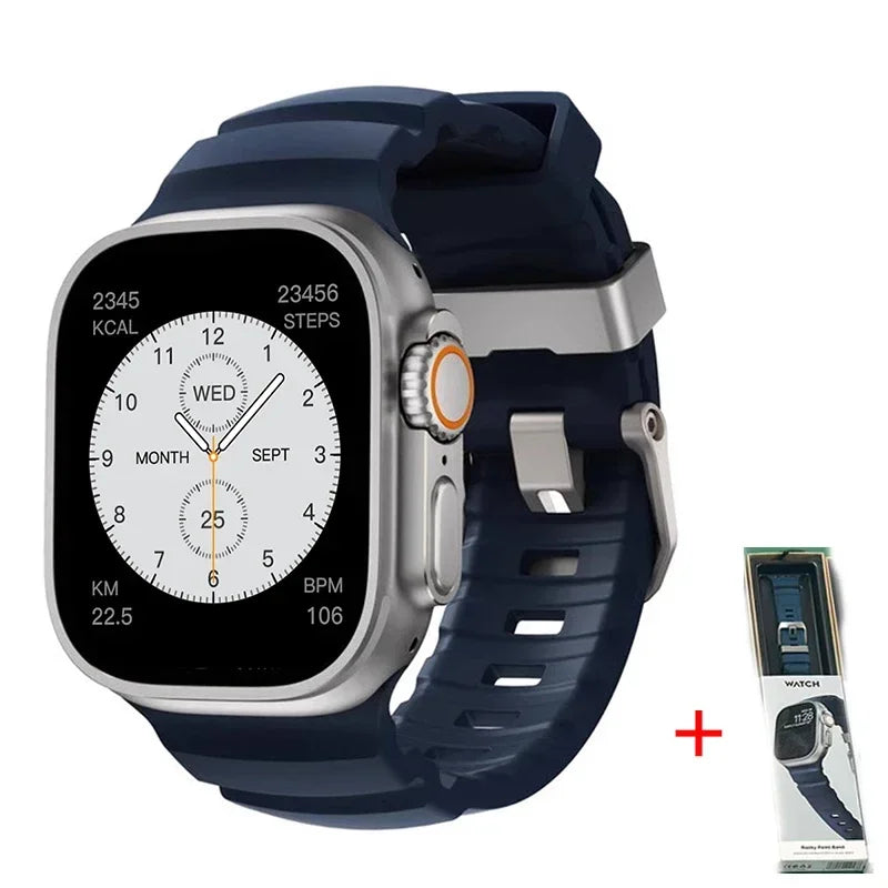 Silicone Sports Band for Apple Watch – Sweat-Proof Breathable Replacement Strap for All Series Ultra 2 / 9 / 8 / 7 / SE for Active Use