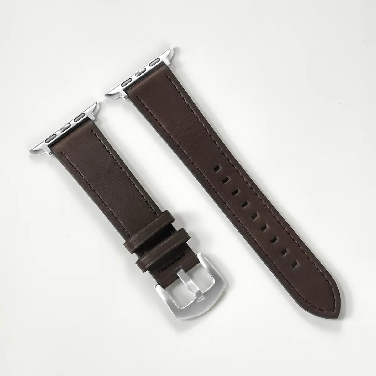 Genuine Leather Apple Watch Band – Classic Style Compatible with All Series Ultra 2 / Ultra / 9 / 8 / 7 / 6 / SE for Men & Women
