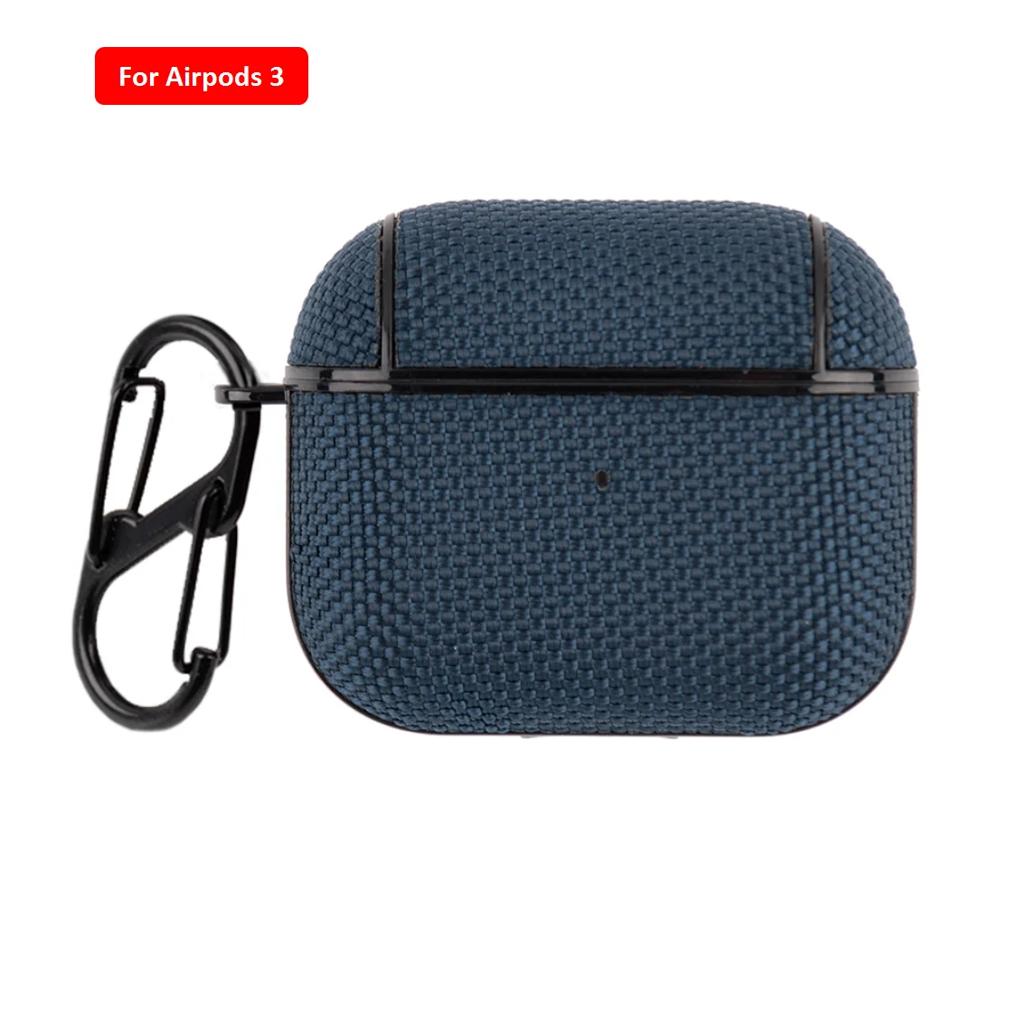 Soft Nylon Fabric Case for AirPods Pro 2 & 1 – Protective Cover with Finger Ring Strap & Carabiner Clip for Daily Carry